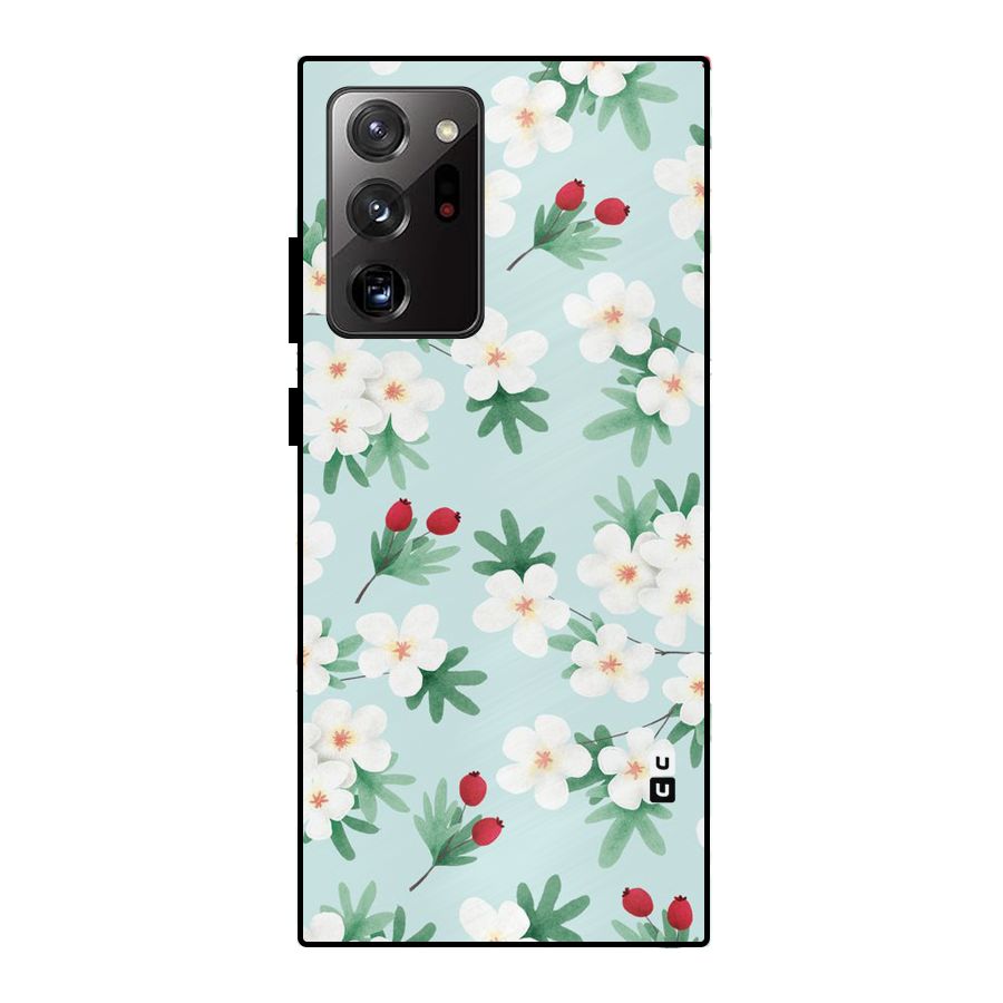 Flowers Pastel Metal Back Case for Galaxy Note 20 Ultra