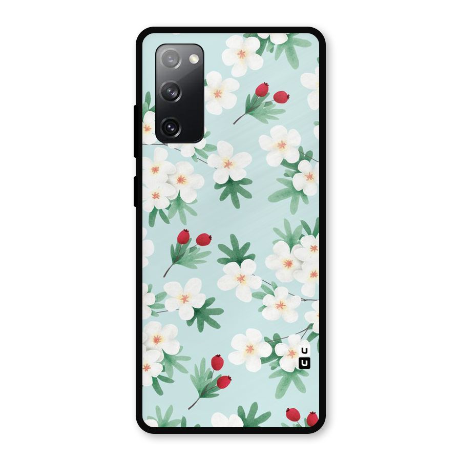 Flowers Pastel Metal Back Case for Galaxy S20 FE 5G