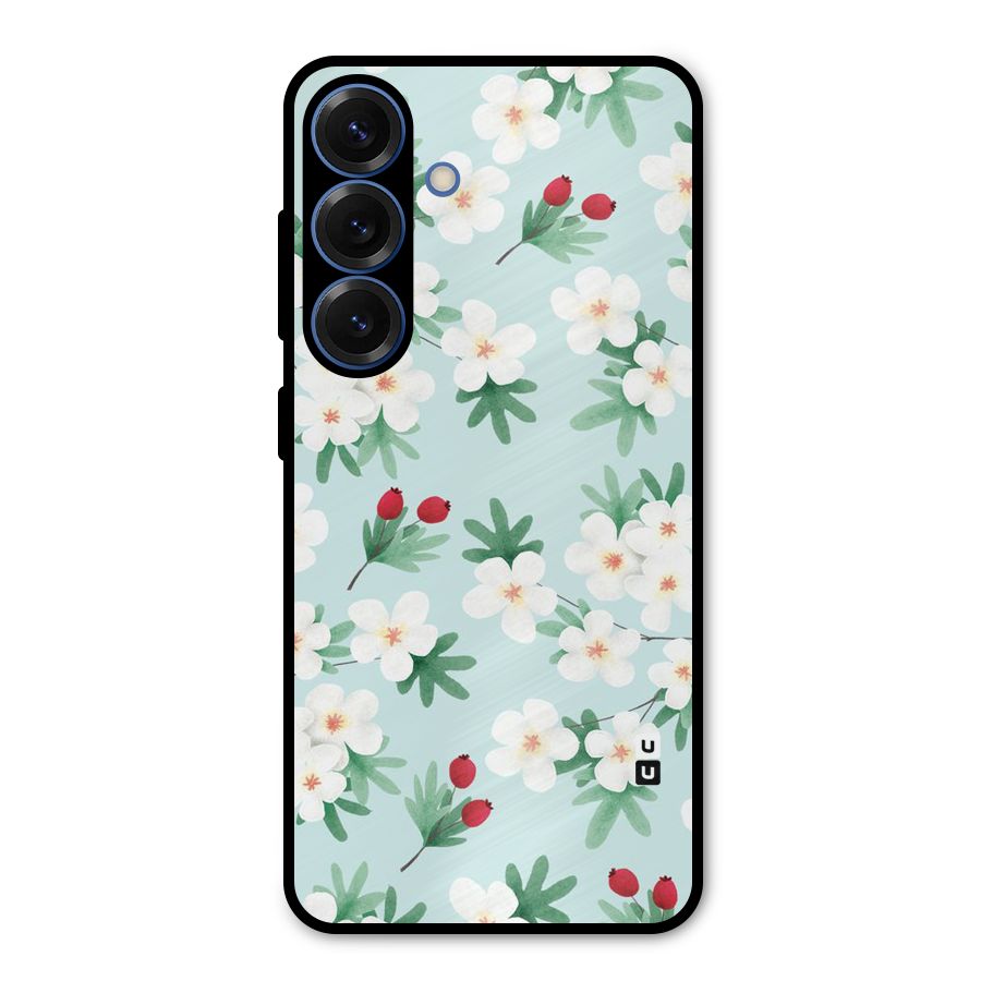 Flowers Pastel Metal Back Case for Galaxy S25