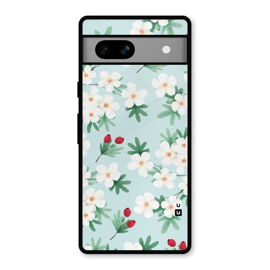 Flowers Pastel Metal Back Case for Google Pixel 7a