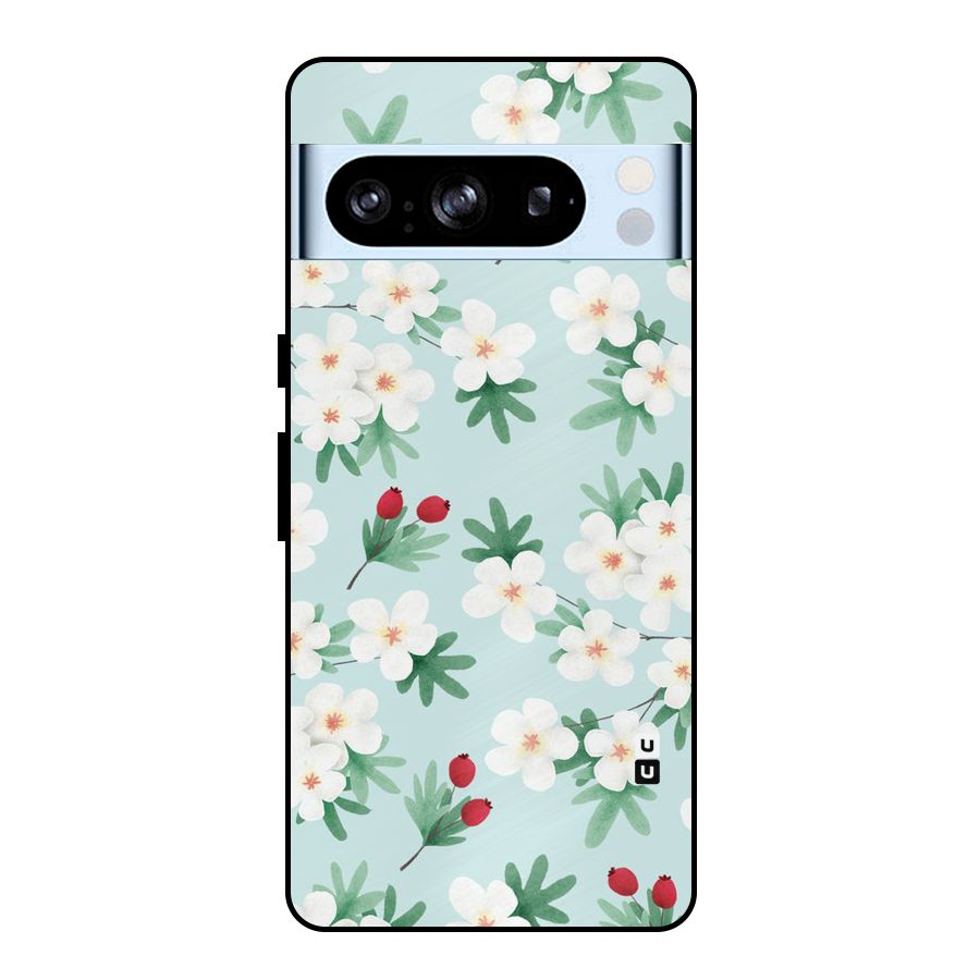 Flowers Pastel Metal Back Case for Google Pixel 8 Pro