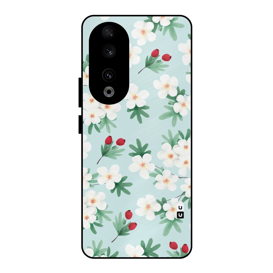 Flowers Pastel Metal Back Case for Honor 90
