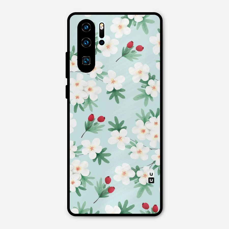 Flowers Pastel Metal Back Case for Huawei P30 Pro