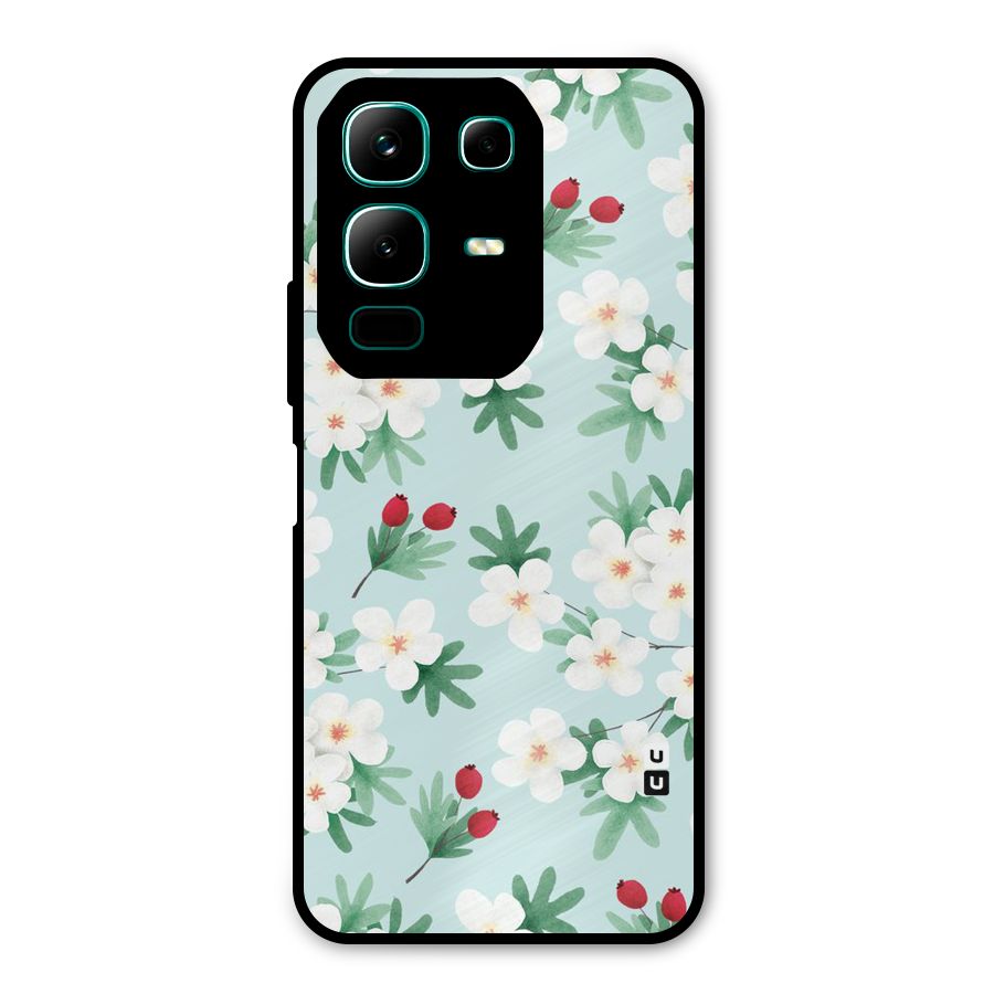 Flowers Pastel Metal Back Case for Infinix Note 50x