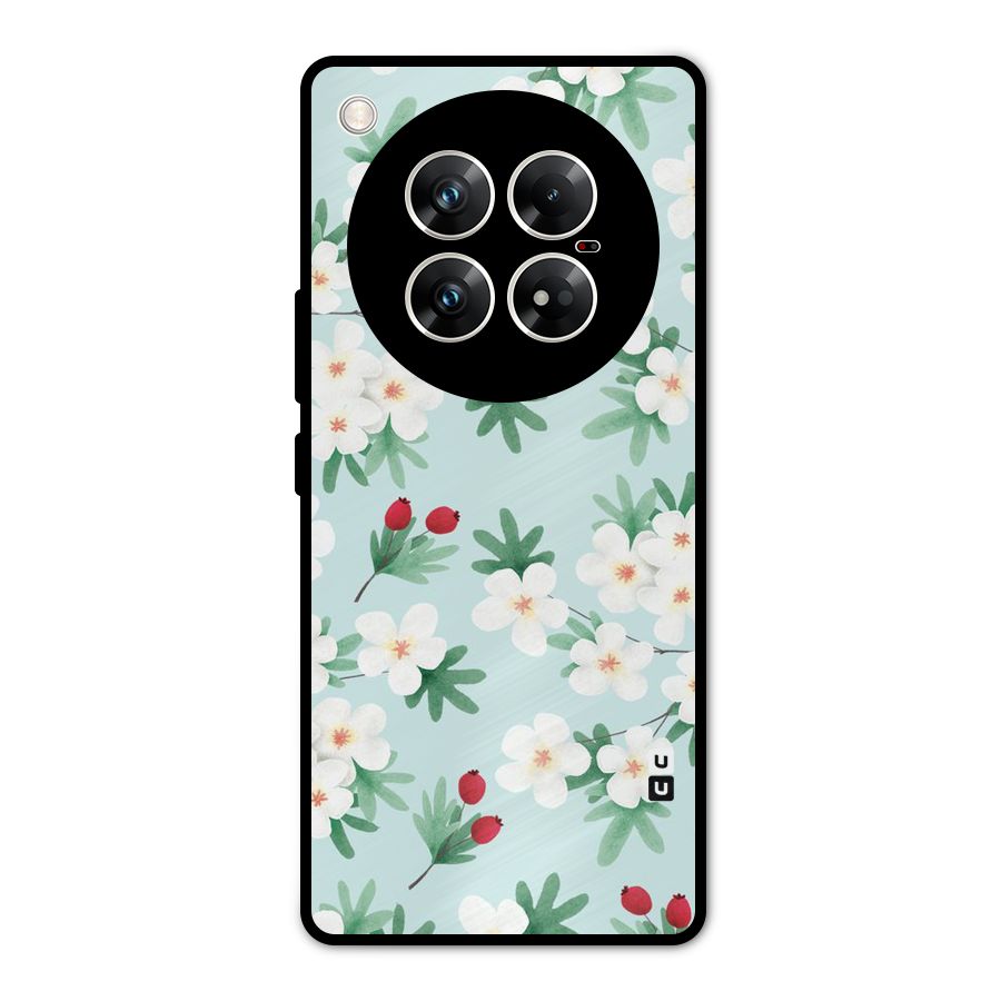 Flowers Pastel Metal Back Case for Infinix Zero 40 5G
