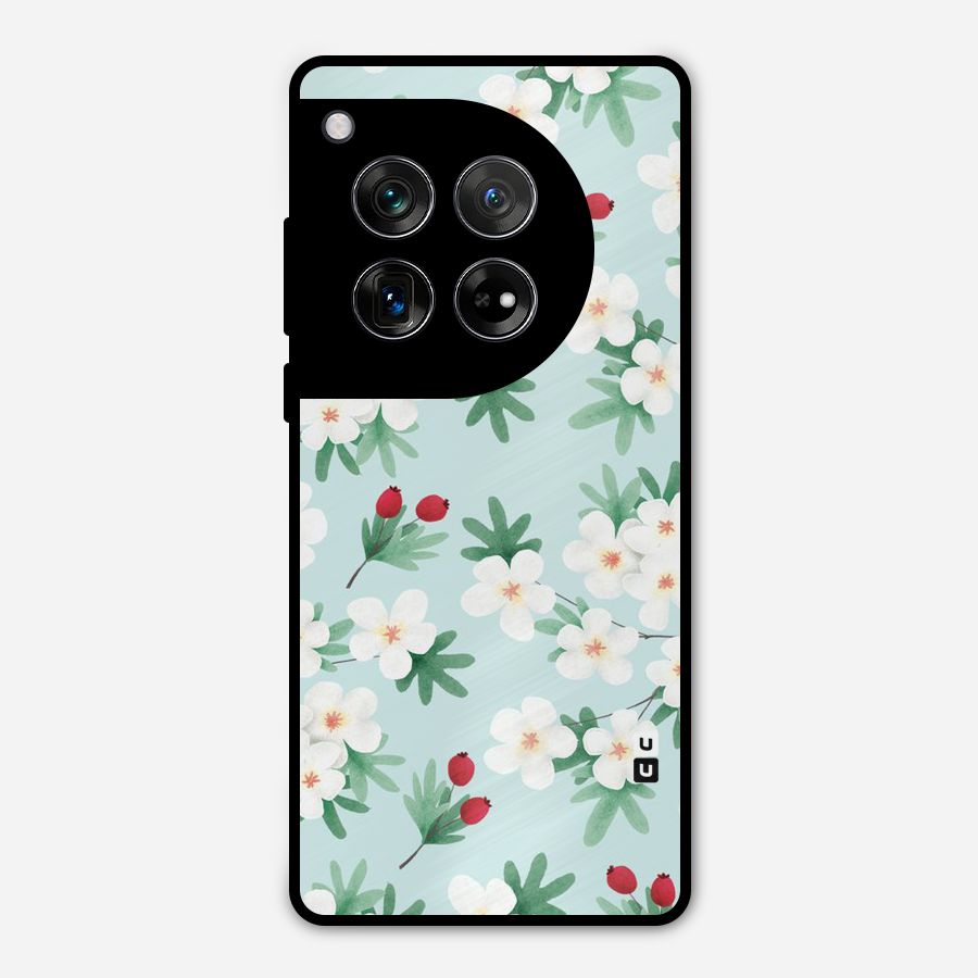 Flowers Pastel Metal Back Case for OnePlus 12