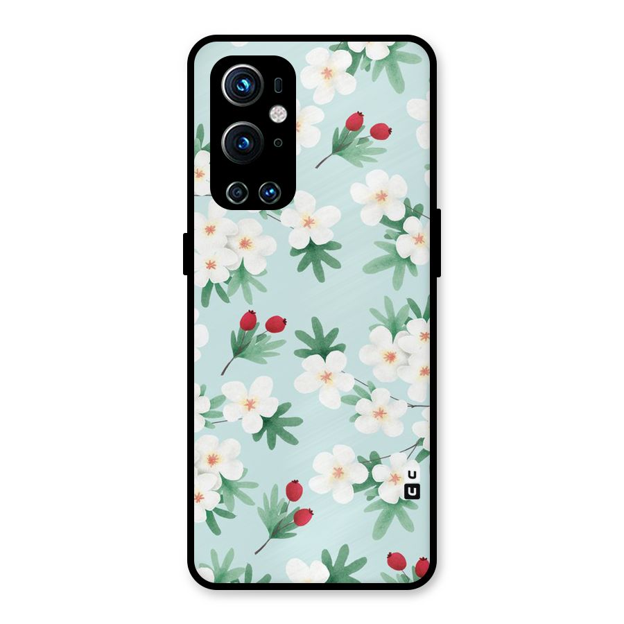 Flowers Pastel Metal Back Case for OnePlus 9 Pro