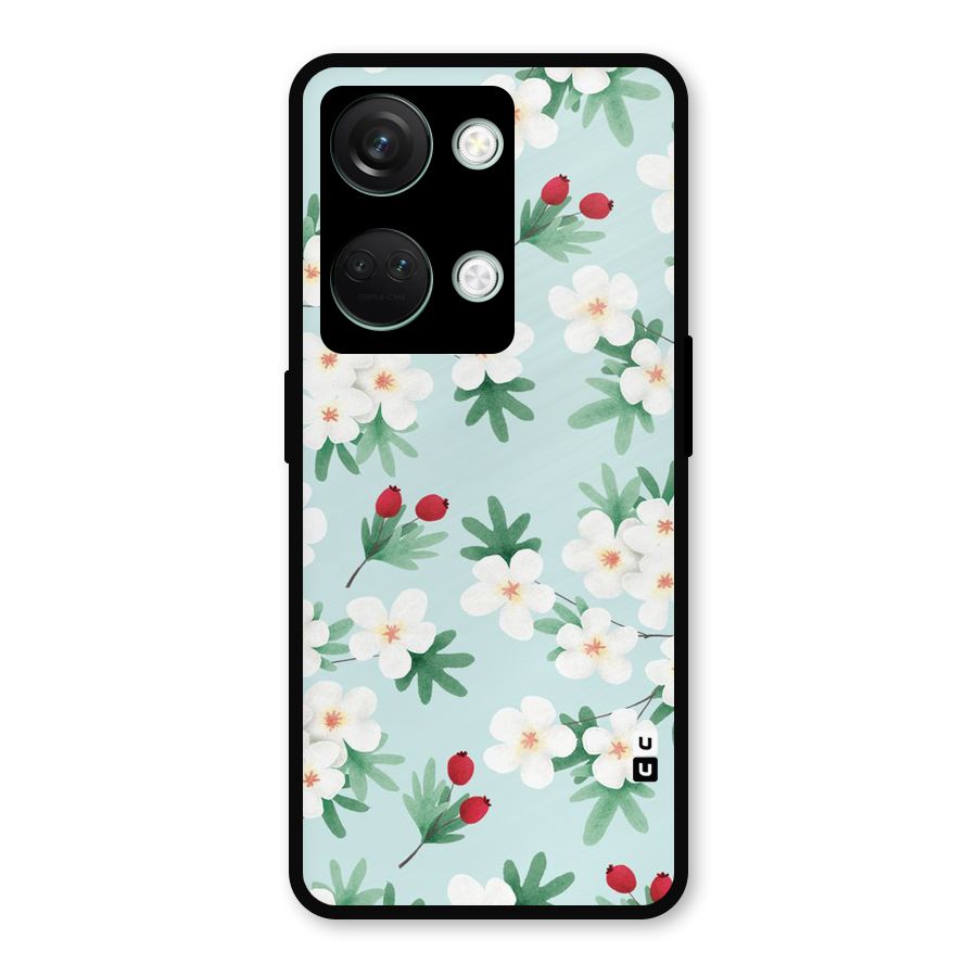 Flowers Pastel Metal Back Case for OnePlus Nord 3