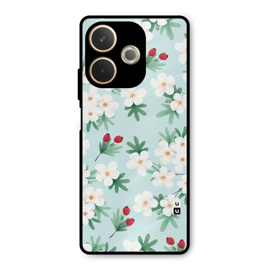Flowers Pastel Metal Back Case for Oppo A5 Pro