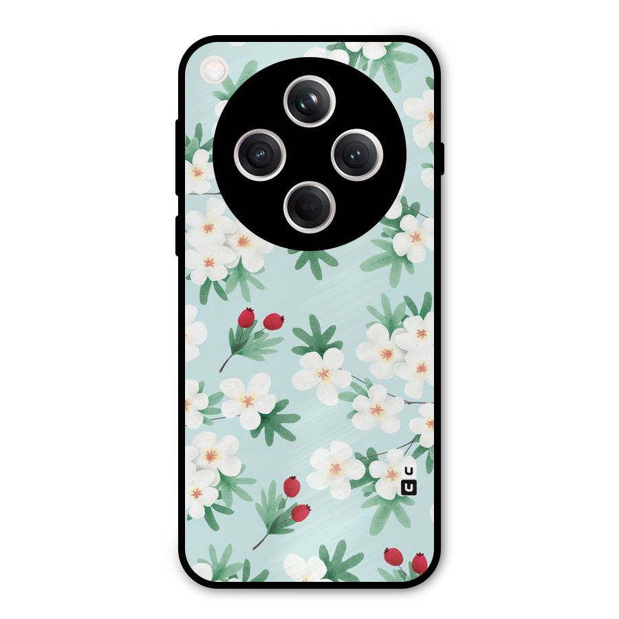 Flowers Pastel Metal Back Case for Oppo Find X8