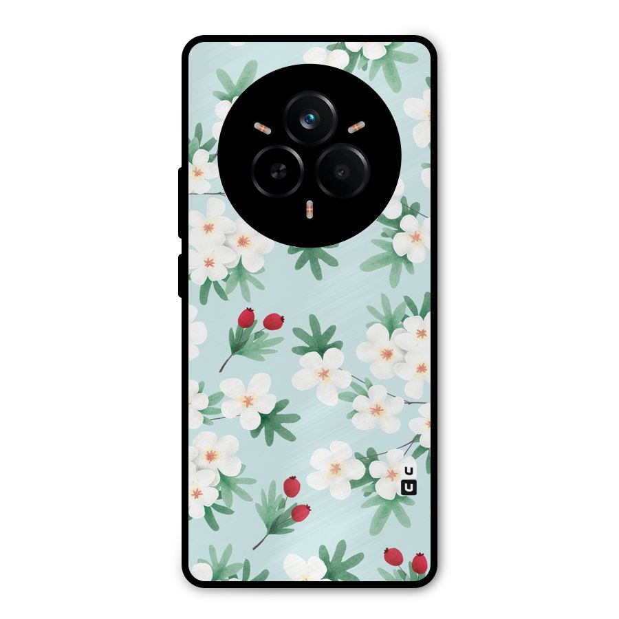 Flowers Pastel Metal Back Case for Realme 14 Pro