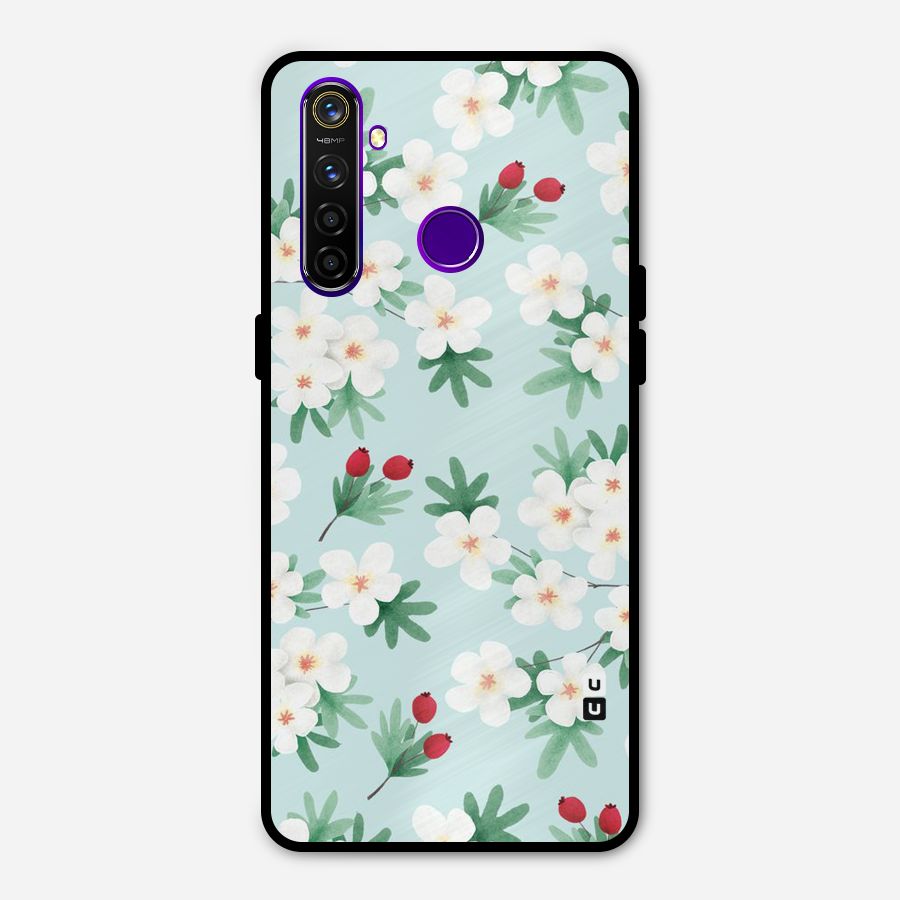 Flowers Pastel Metal Back Case for Realme 5 Pro