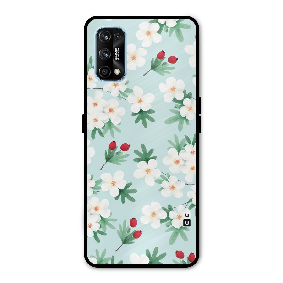 Flowers Pastel Metal Back Case for Realme 7 Pro