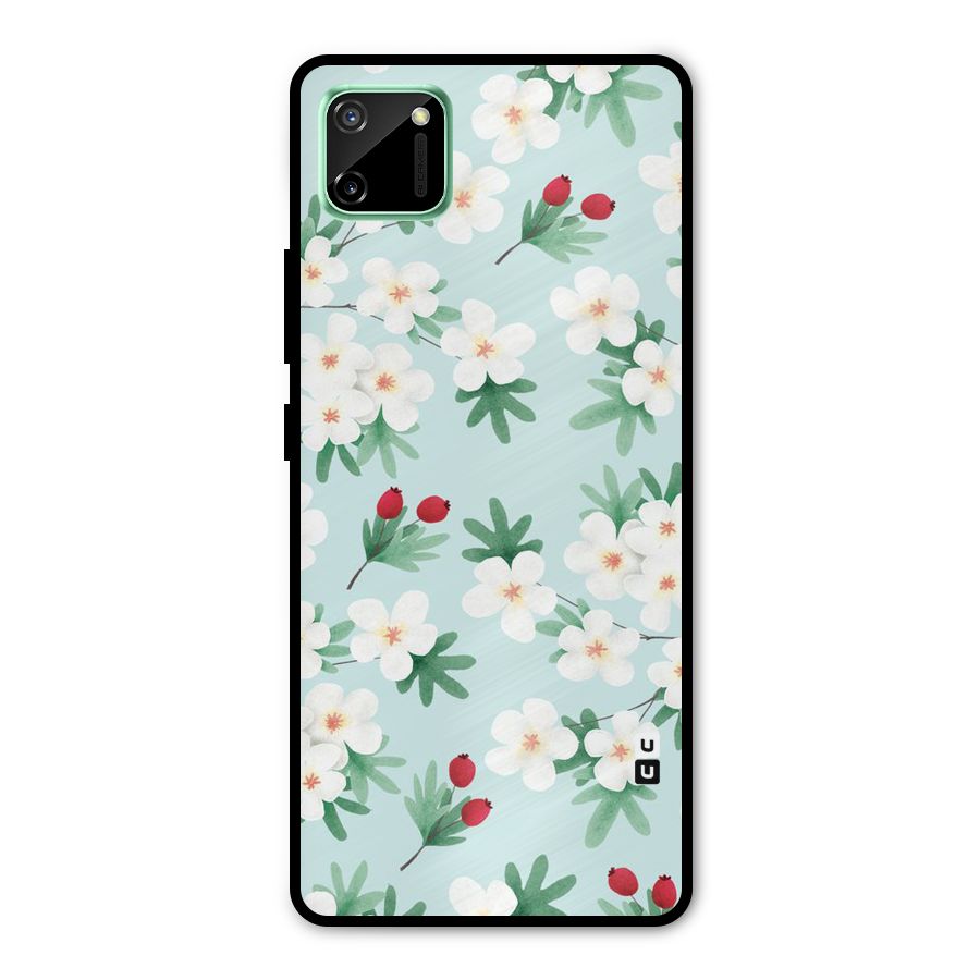 Flowers Pastel Metal Back Case for Realme C11