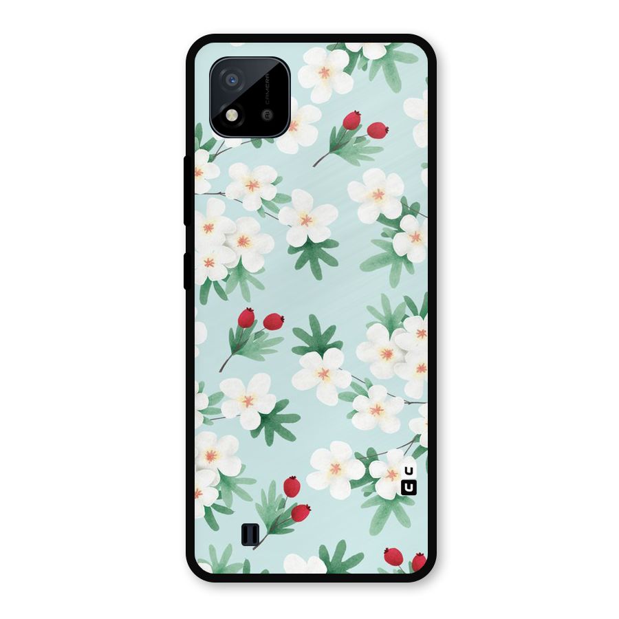 Flowers Pastel Metal Back Case for Realme C11 2021