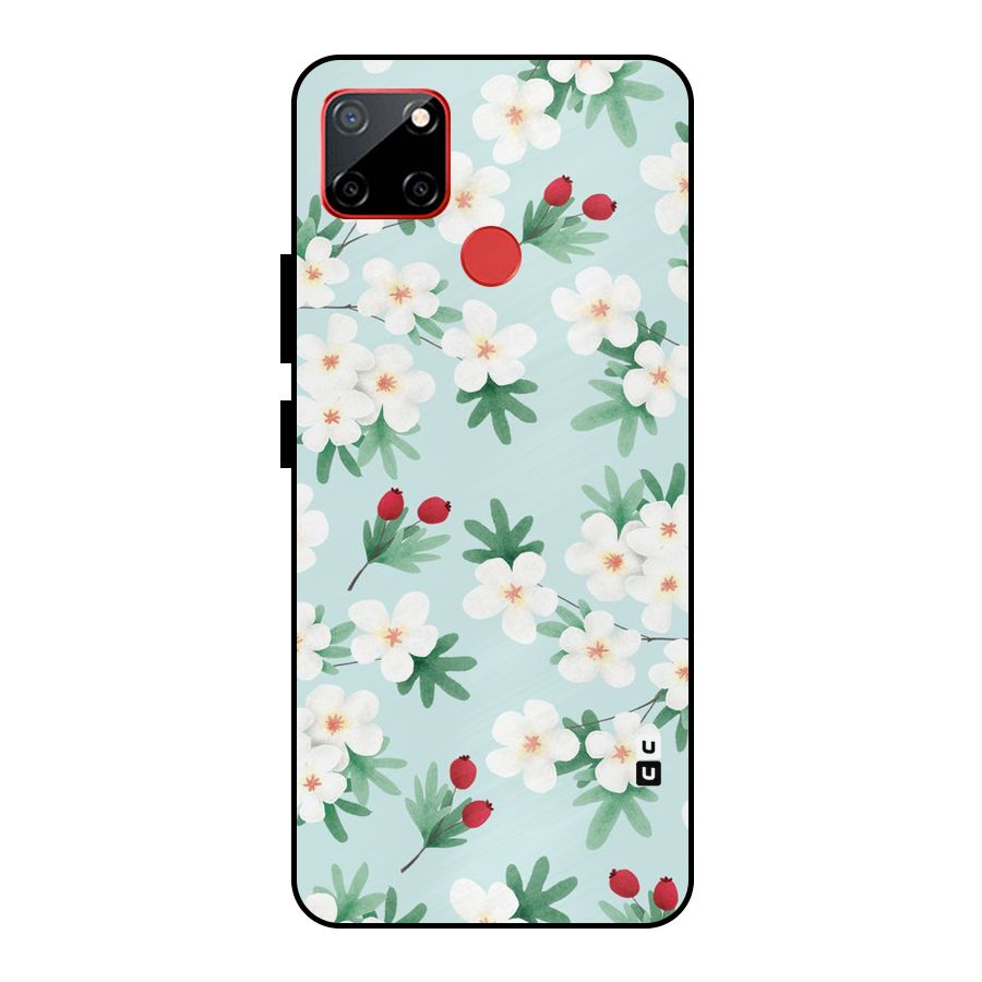 Flowers Pastel Metal Back Case for Realme C12
