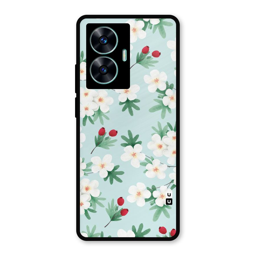 Flowers Pastel Metal Back Case for Realme C55