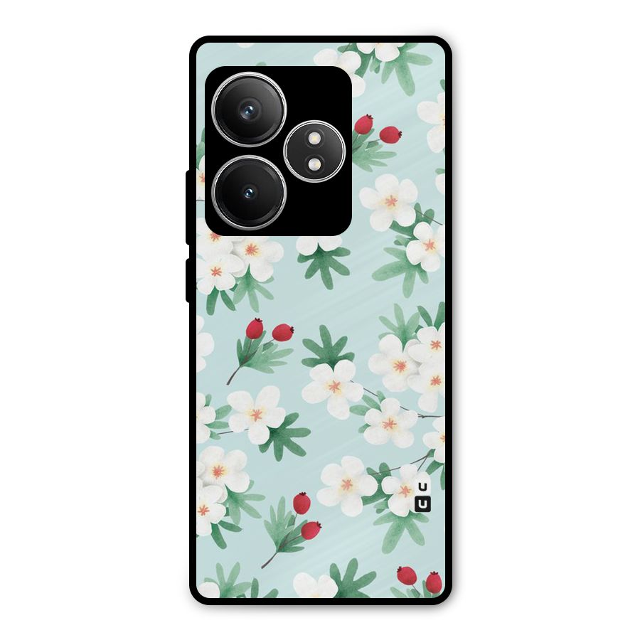 Flowers Pastel Metal Back Case for Realme GT 6T