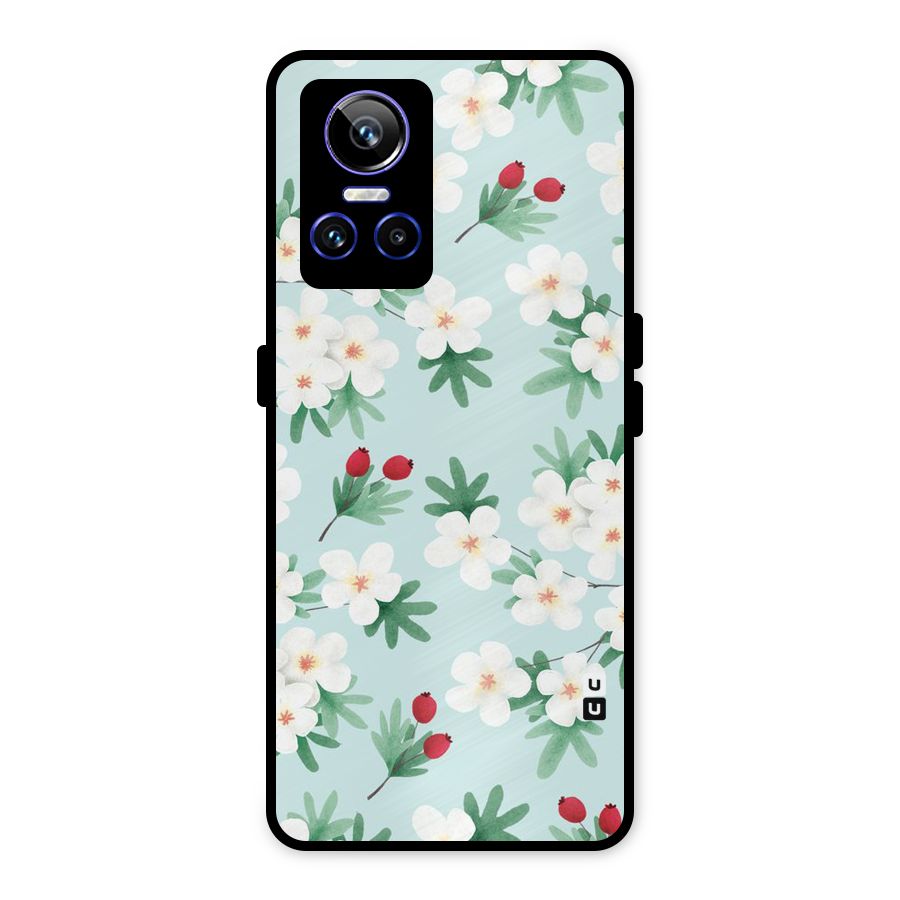 Flowers Pastel Metal Back Case for Realme GT Neo 3