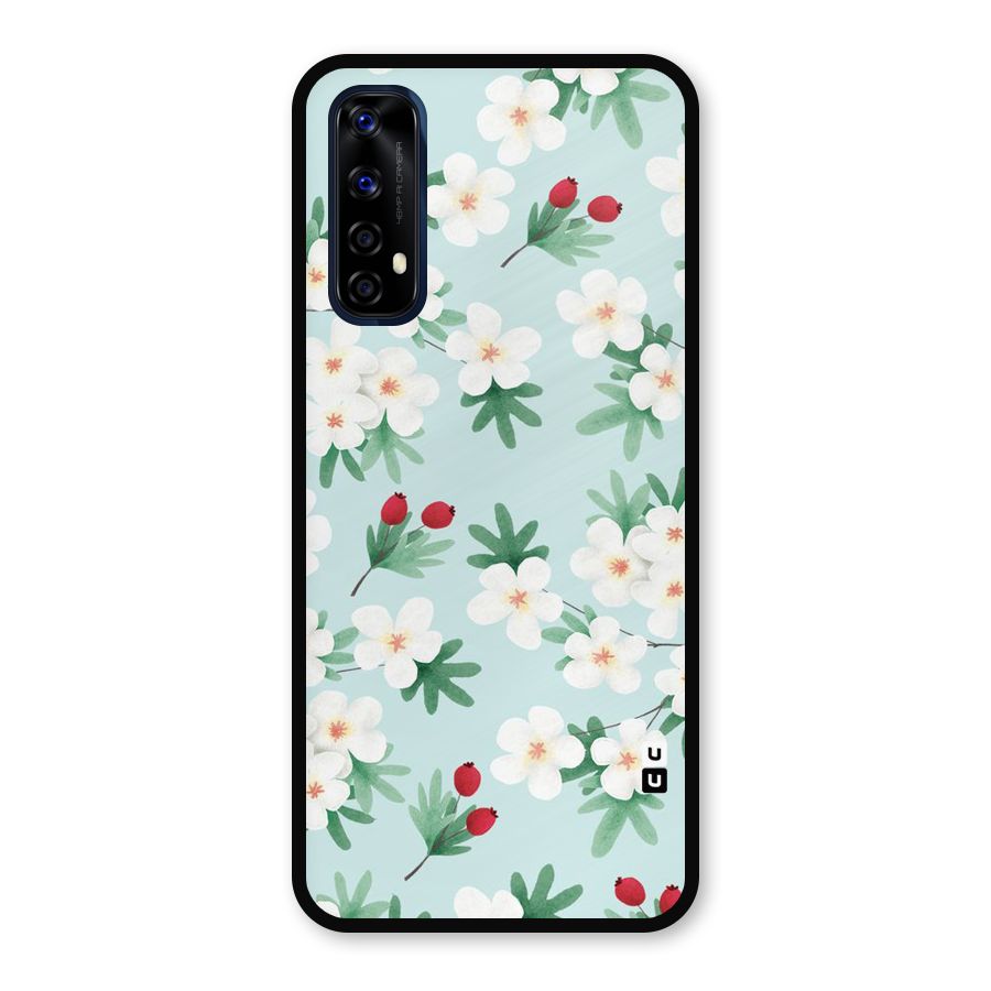 Flowers Pastel Metal Back Case for Realme Narzo 20 Pro