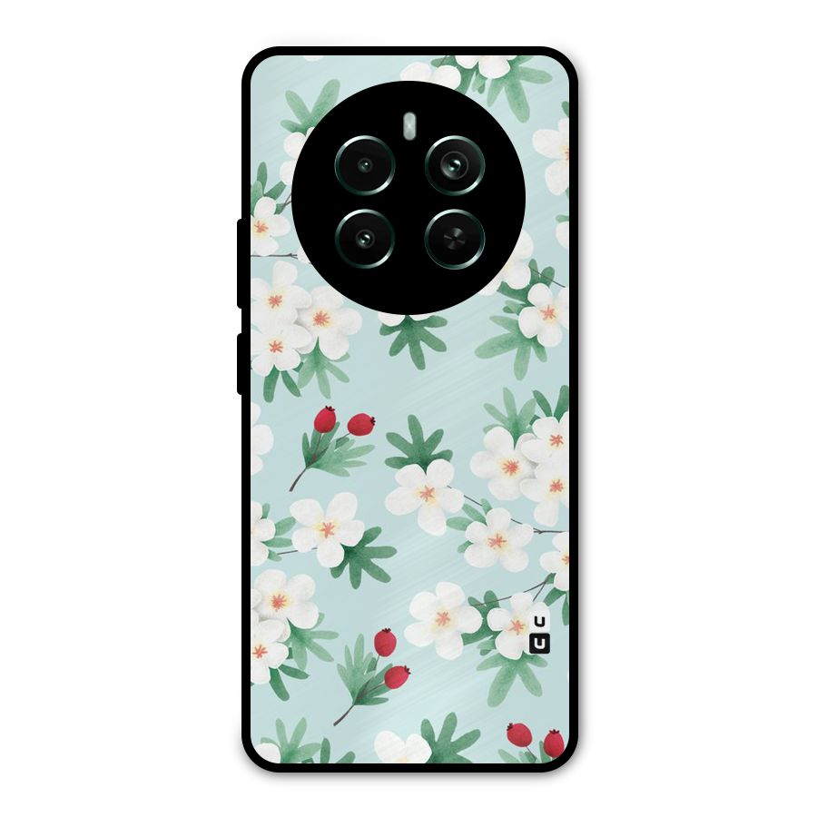 Flowers Pastel Metal Back Case for Realme Narzo 70 Pro