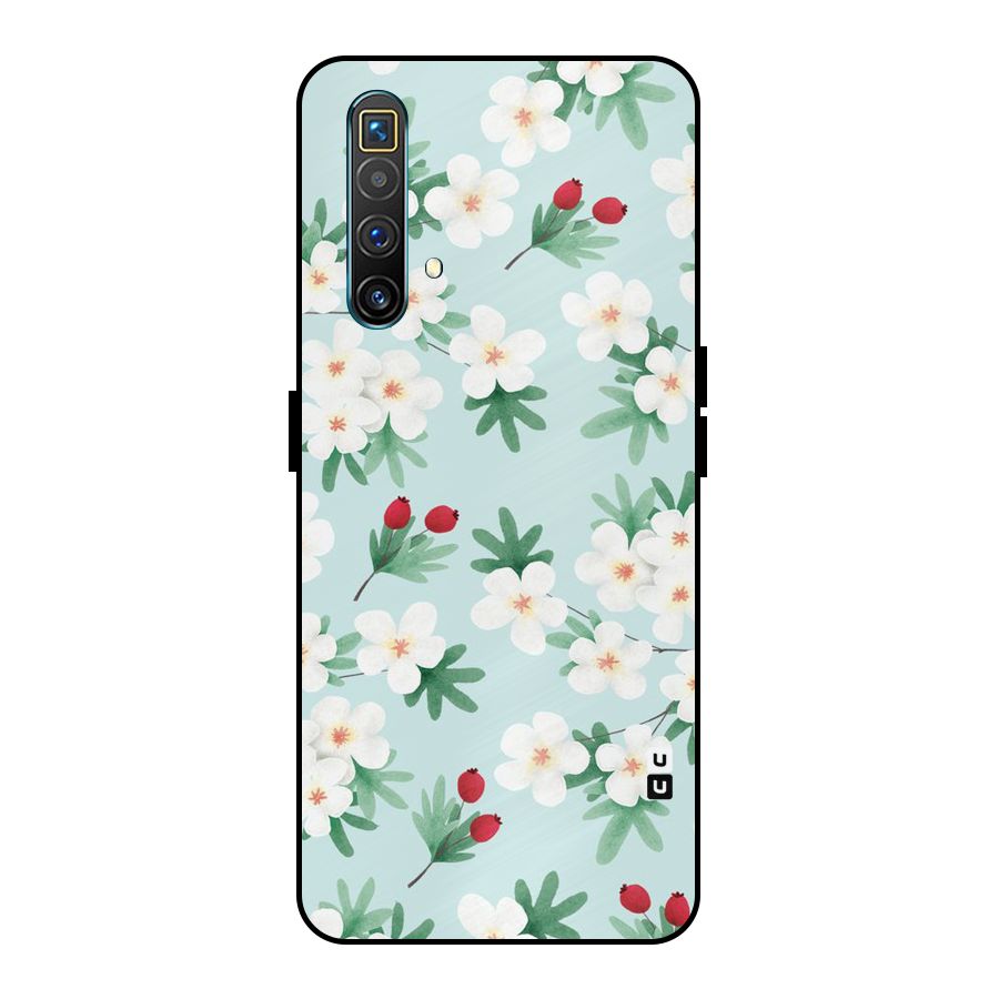 Flowers Pastel Metal Back Case for Realme X3 SuperZoom