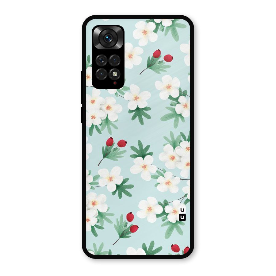 Flowers Pastel Metal Back Case for Redmi Note 11