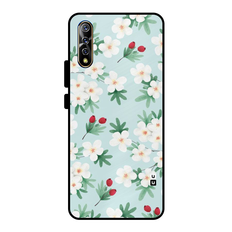 Flowers Pastel Metal Back Case for Vivo S1