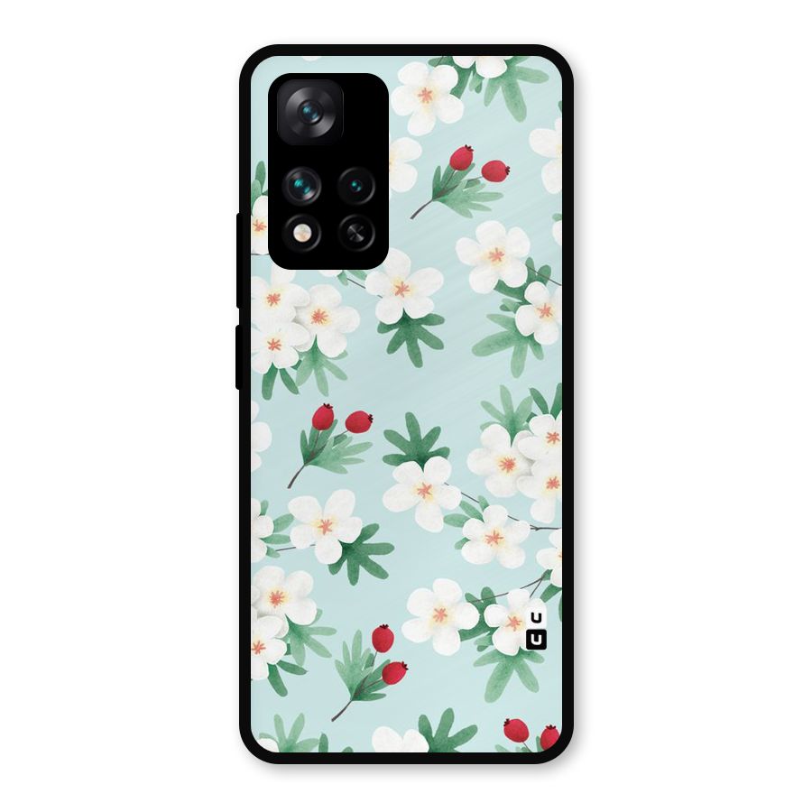 Flowers Pastel Metal Back Case for Xiaomi 11i Hypercharge 5G