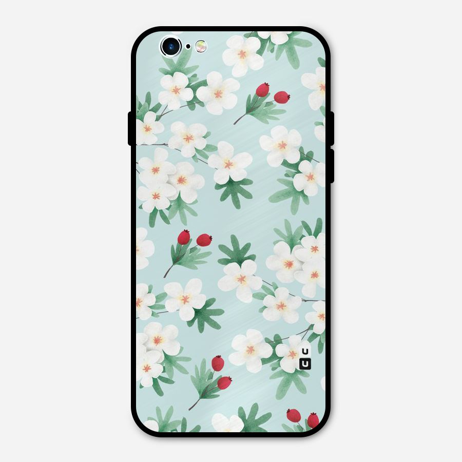 Flowers Pastel Metal Back Case for iPhone 6 6s
