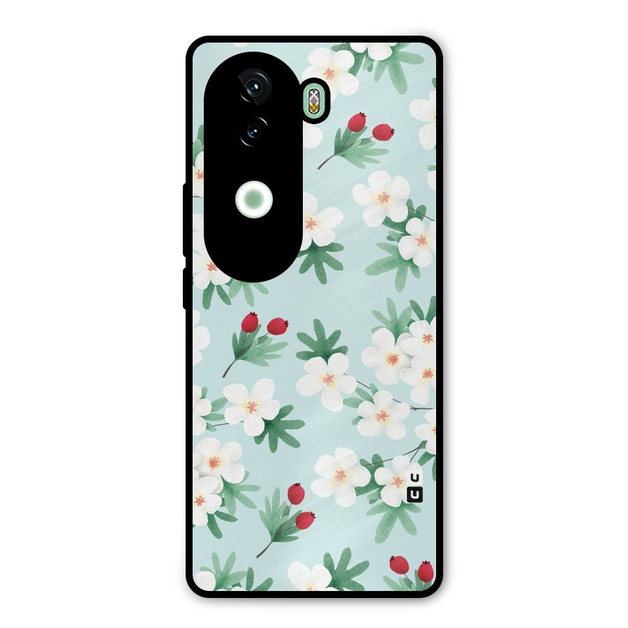 Flowers Pastel Metal Back Case for iQOO Z9s