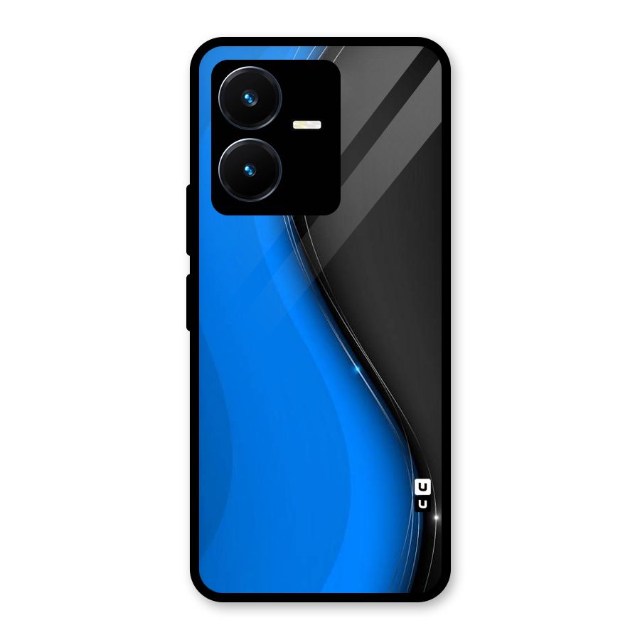 Flowing Colors Glass Back Case for Vivo Y22s