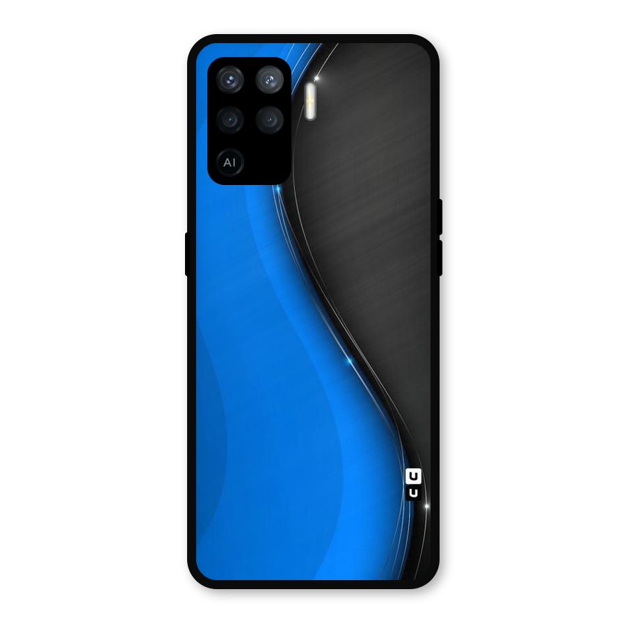 Flowing Colors Metal Back Case for Oppo F19 Pro