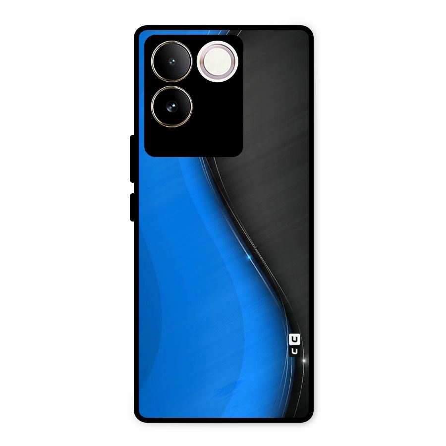 Flowing Colors Metal Back Case for Vivo T2 Pro