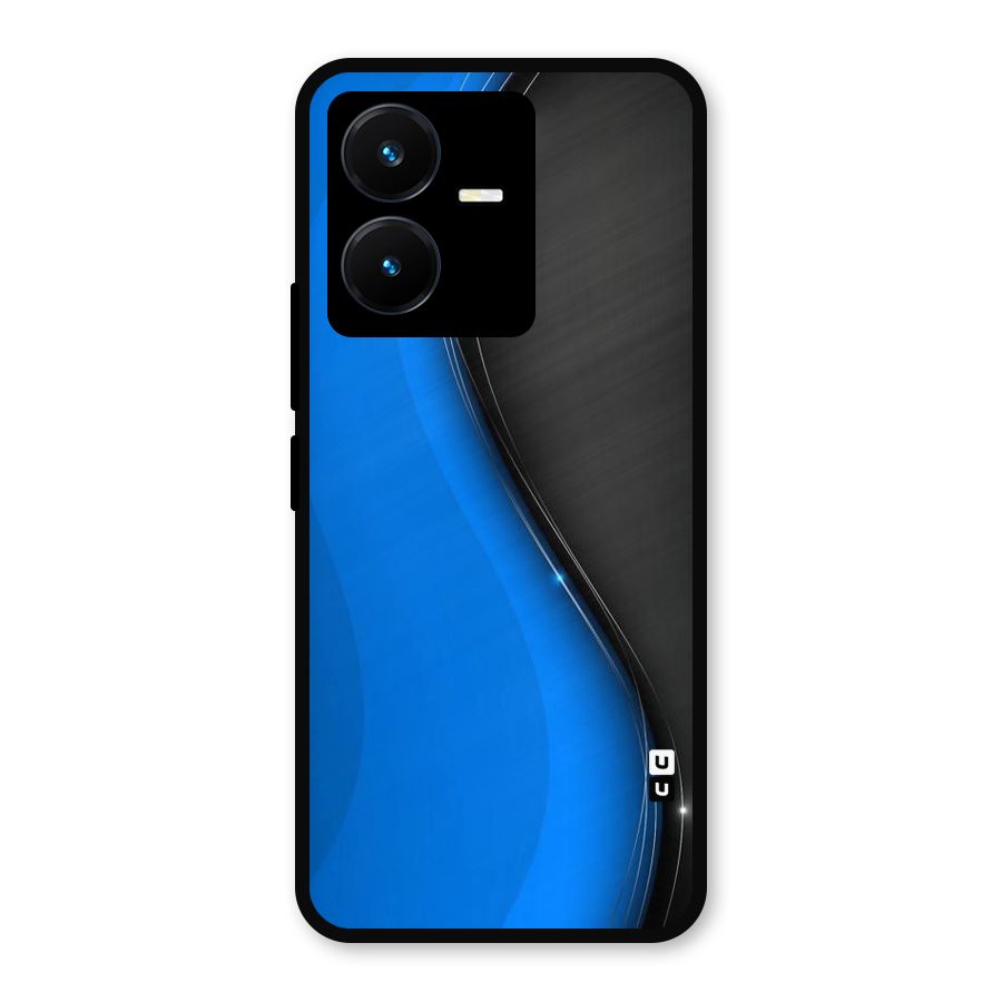 Flowing Colors Metal Back Case for Vivo Y22s