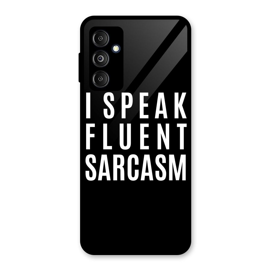 Fluent Sarcasm Glass Back Case for Galaxy M14 5G
