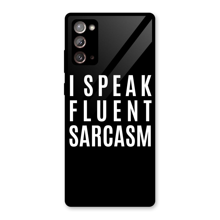 Fluent Sarcasm Glass Back Case for Galaxy Note 20