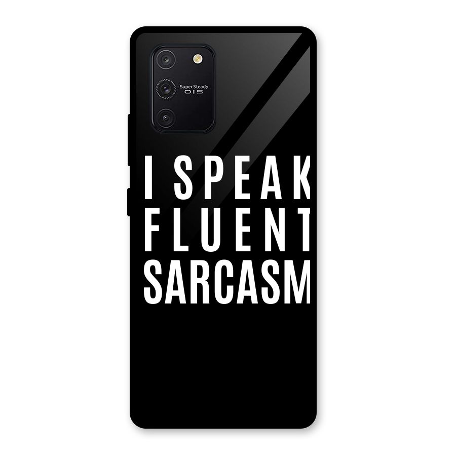 Fluent Sarcasm Glass Back Case for Galaxy S10 Lite