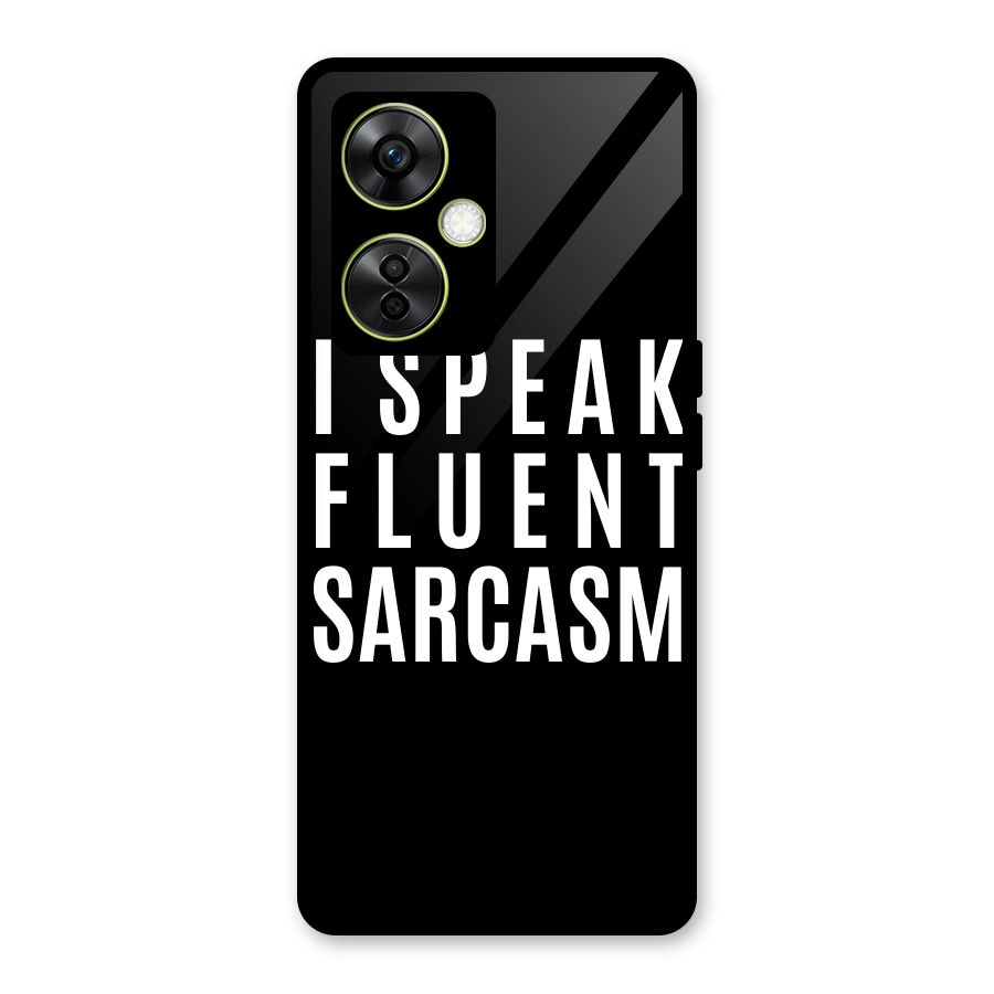 Fluent Sarcasm Glass Back Case for OnePlus Nord CE 3 Lite