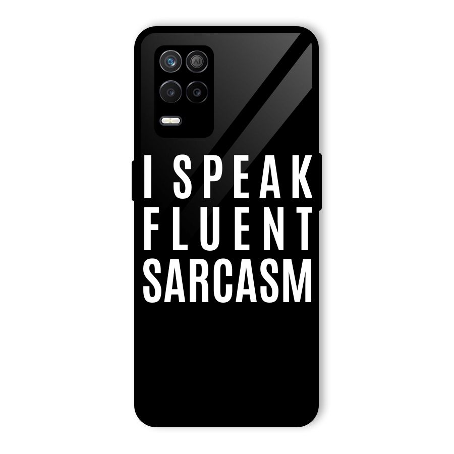 Fluent Sarcasm Glass Back Case for Realme 8s 5G