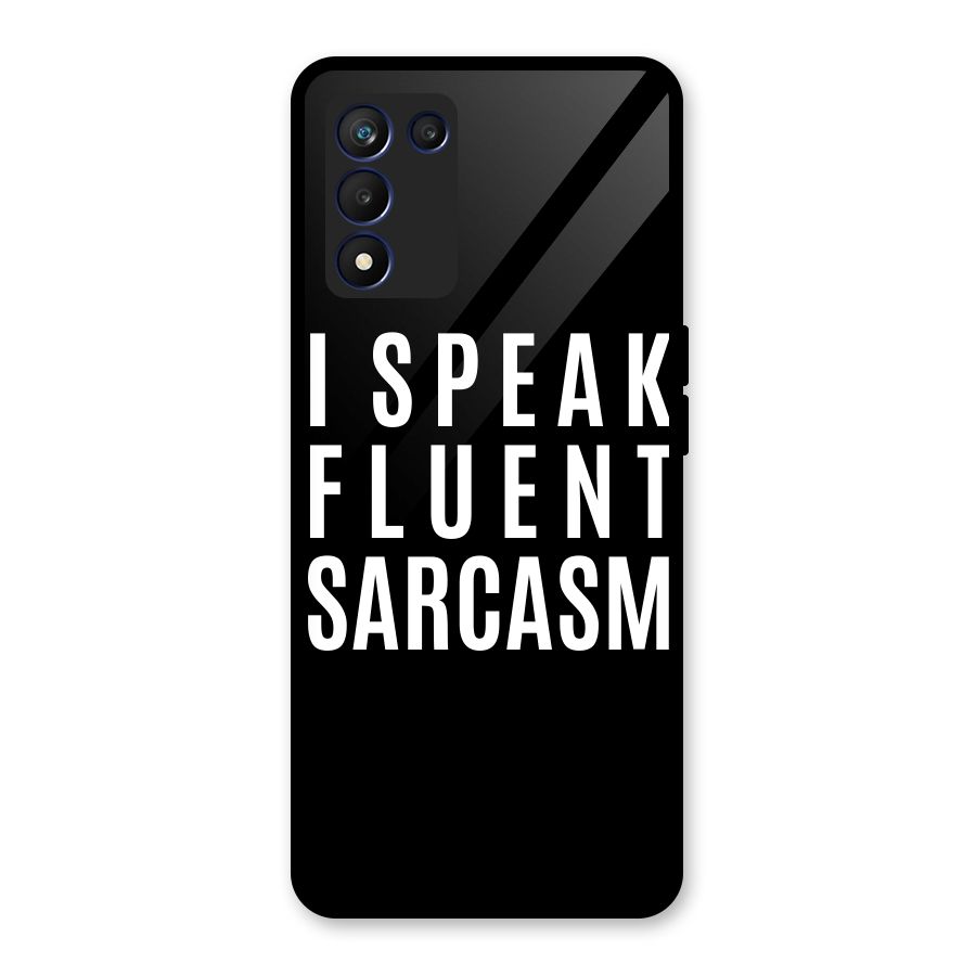 Fluent Sarcasm Glass Back Case for Realme 9 5G Speed