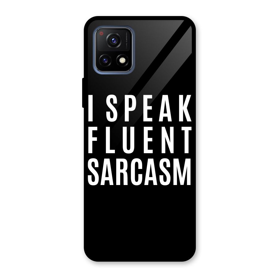 Fluent Sarcasm Glass Back Case for Vivo Y72 5G