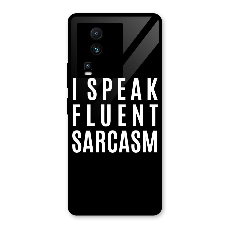 Fluent Sarcasm Glass Back Case for Vivo iQOO Neo 7
