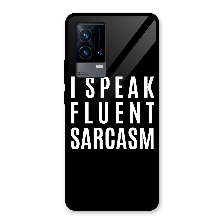 Fluent Sarcasm Glass Back Case for iQOO 9 5G