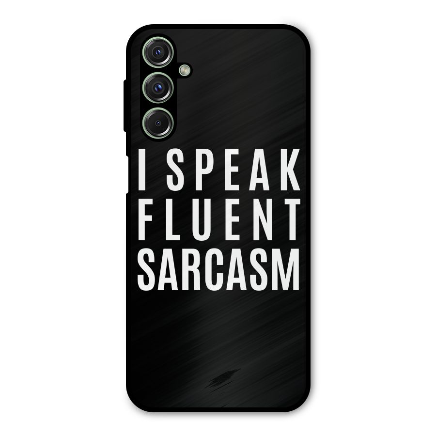Fluent Sarcasm Metal Back Case for Galaxy M34