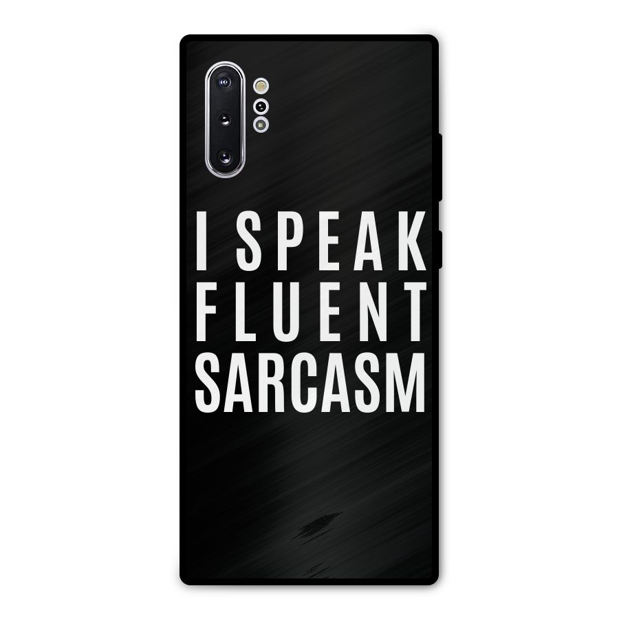 Fluent Sarcasm Metal Back Case for Galaxy Note 10 Plus
