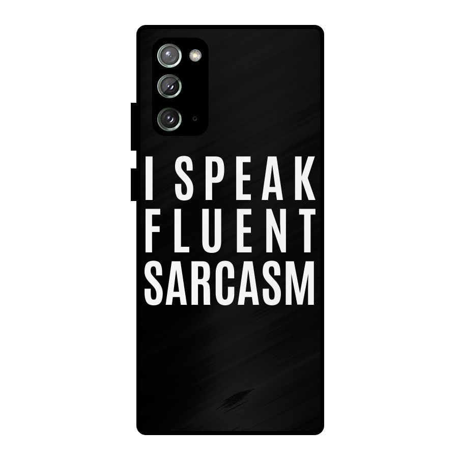 Fluent Sarcasm Metal Back Case for Galaxy Note 20