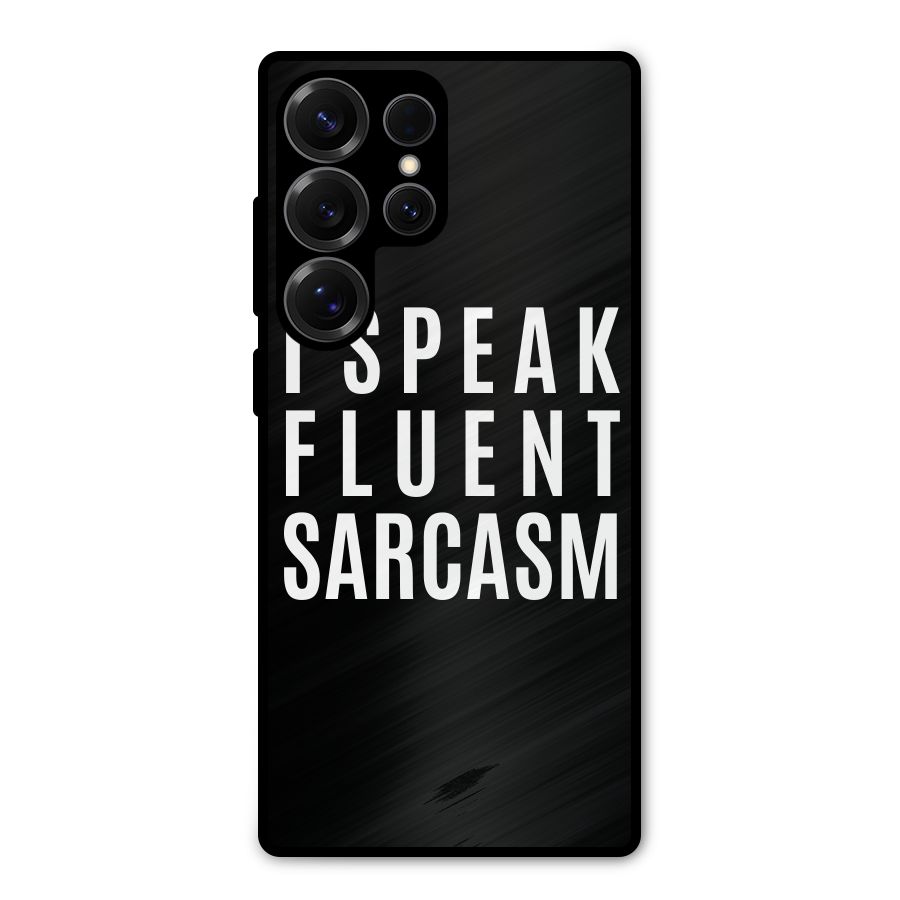 Fluent Sarcasm Metal Back Case for Galaxy S25 Ultra