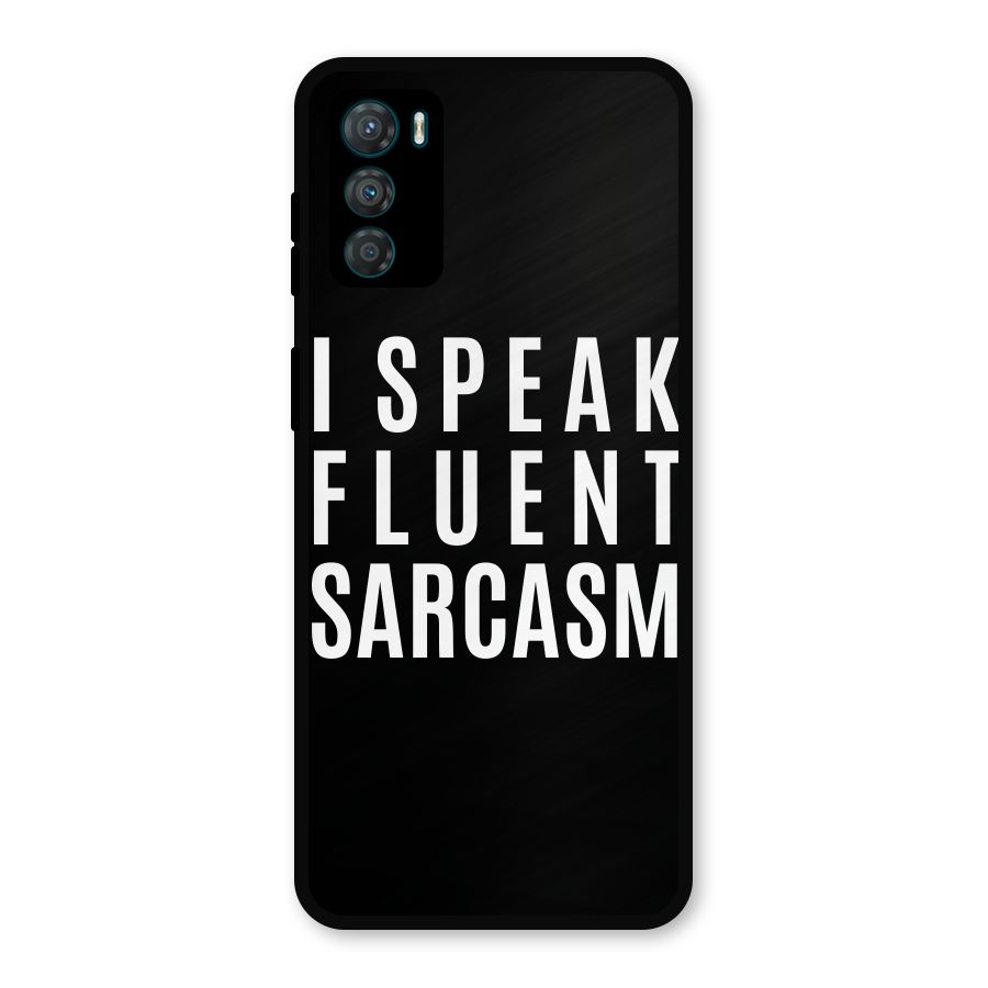 Fluent Sarcasm Metal Back Case for Moto G42