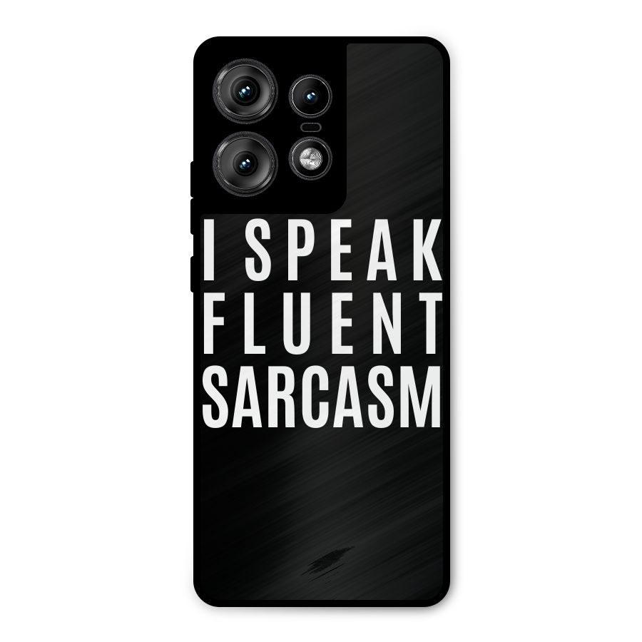 Fluent Sarcasm Metal Back Case for Motorola Edge 50 Pro
